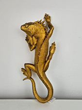 Goldene Eidechse Wanddeko 40