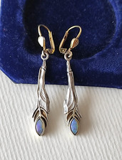 925 Silber Ohrringe mit Opal