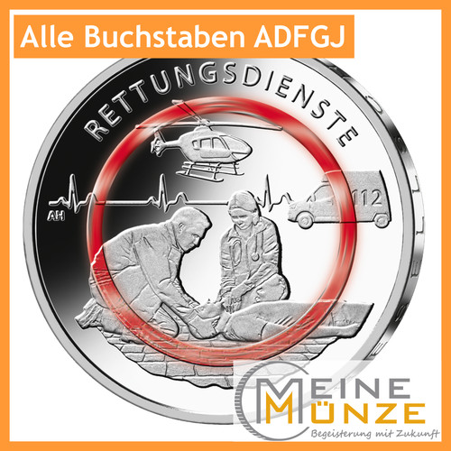 Euro münze rettungsdienste - euro,