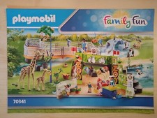 Playmobil Bauanleitung 70341 Family Fun Zoobesuch , A4 , 16 Seiten Top Zustand