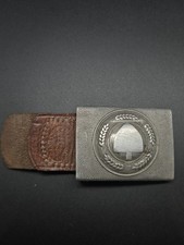 Wehrmacht Alu Koppelschloss Entnazifiziert 1938 Top Zustand Selten