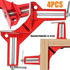 4STK 90Grad Rechts Winkel Klemme Gehrungszwinge Winkelspanner Eck-Winkelzwinge.