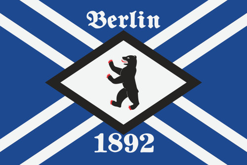 Aufkleber berlin 1892 fahne - aufkleber,