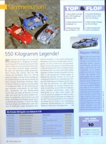 Porsche 550 spyder - spyder, in