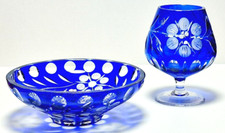 Anna Hütte Überfang blau