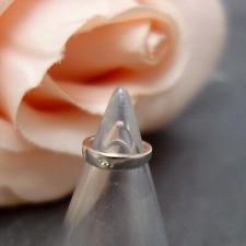 Baby Taufring  klarer Zirkonia Vintage Taufe Geburt Ring 925 Sterling Silber