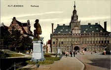 AK GRUSS AUS EMDEN RATHAUS