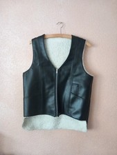 Herren Kälteschutzweste Kunstleder, Outdoor, Größe48/ 50