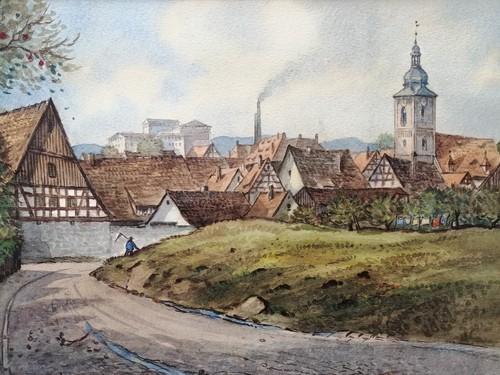 Aquarell handsigniert von - aquarell,,