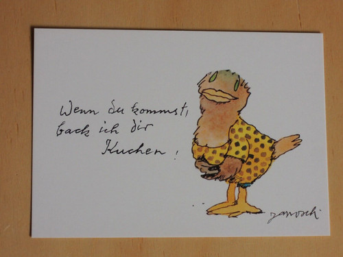 Postkarten janosch wenn du - postkarten,