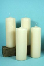 4 RIESEN cremefarbene "ALTAR"