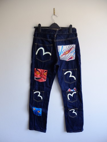 Evisu multiple back pocket - multiple,