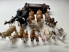 Schleich, Konvolut, Wildtiere, Bauernhof, Zaun
