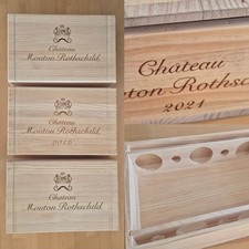3 leere 6er Weinkisten MOUTON