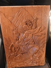 Alte Geschnitzte  Relief  Bild