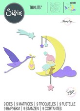 Sizzix Thinlits Stanzschablonen-Set "Lunar Baby" von Olivia Rose.