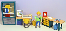 Playmobil Mann im Büro Aktenschrank Schreibtisch Computer Tisch Koffer Bild  #1