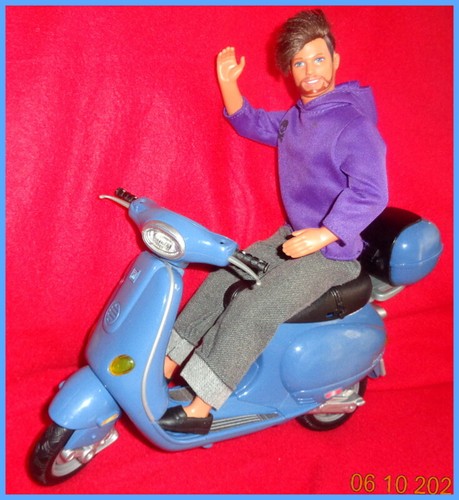 Vespa motor roller blau - ,