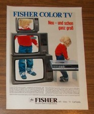 Seltene Werbung vintage FISHER