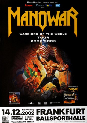 Manowar world tour 2002 - tour,