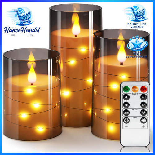 Flackernde flammenlose kerzen - flammenlose,
