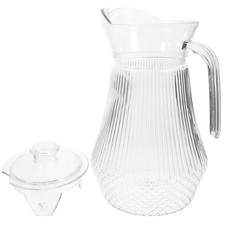 Plastikwasserkrug mit Deckel Juice Pitcher mit Griff Getränk Ice Tea
