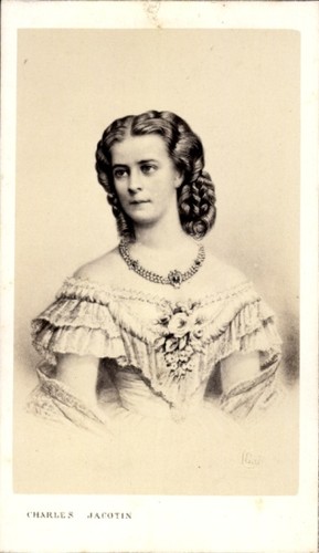 Cdv foto kaiserin elisabeth - cdv,