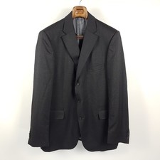 Eduard Dressler Sakko Herren Gr. 110 Grau Wolle Business Jacke Jackett