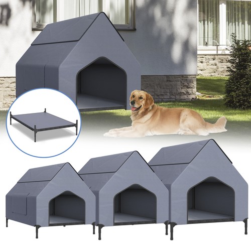 Hundehaus mit netz - hundehaus,