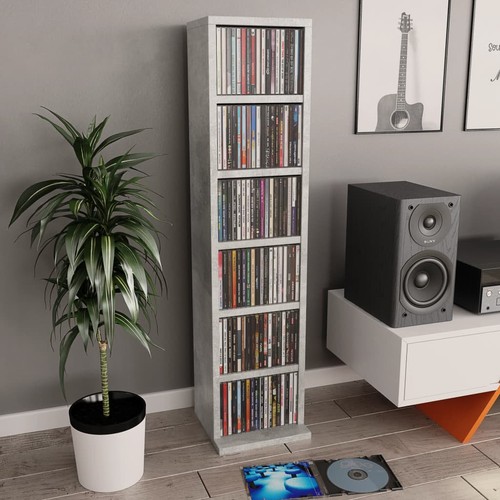 Schrank betongrau 21x20x88 - cd-schrank,