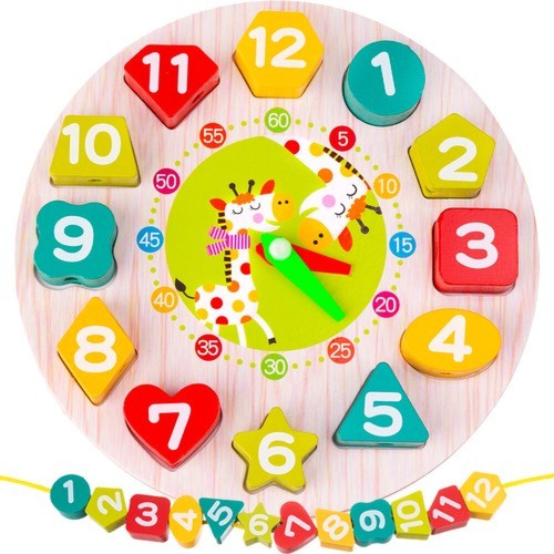 Uhr holzspielzeug lernuhr - uhr,