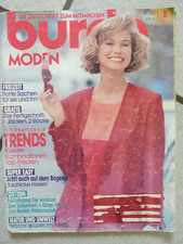 Burda Moden Heft  3 März 1991 mit Anleitung und Schnittmusterbögen