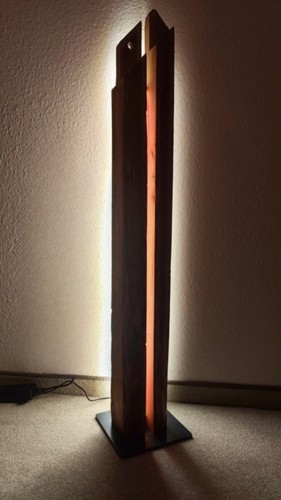 Altholz balkenlampe stehlampe - altholz,