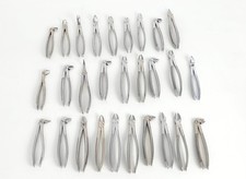28x Extraktionszangen Wurzelzangen Dental Zahnarzt Forceps Zange Aesculap Martin