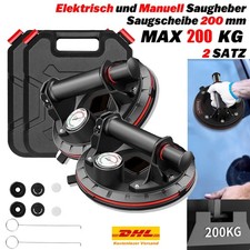 2x Vakuumheber Saugheber Glassauger Glasheber 200kg Glas Fliesen Heber
