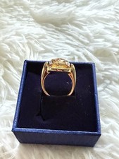 Swarovski Ring 57 (8) ? Honigfarbener Stein-