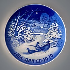 Bing & Gröndahl  WEIHNACHTSTELLER Jule Aften 1970 Copenhagen Christmas  B&G