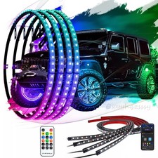 4x Auto LED Unterbodenbeleuchtung RGB Neon Underglow Atmosphäre Lichtleiste-App