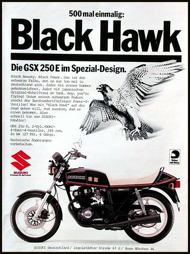 Suzuki gsx 250 black hawk - suzuki,