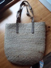 bast tasche damen mit längerem Henkel