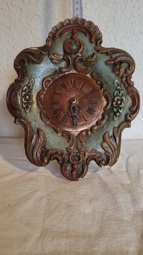 Handbemalte barock wanduhr - barock‑wanduhr, /