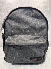 Rucksack Eastpak Out Of Office Schulrucksack 27L Grau mit Kleinen Ankern Wie Neu