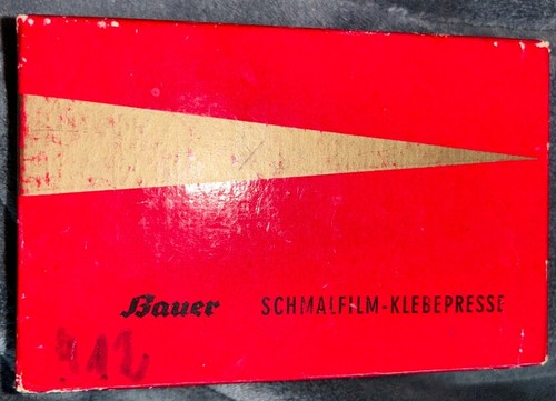 Bauer schmalfilm klebepresse - bauer,