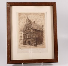 Radierung Martin Paul Müller