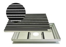 Eingangsmatte Gummi + Bürste