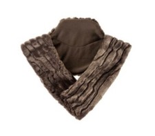 Wärmekissen Fellimitat braun