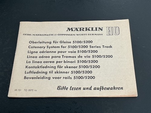 Märklin oberleitung f - h0,