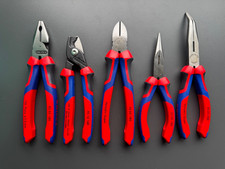 Knipex Kabelschere Seitenschneider Flachrundzange Kraft-Kombizange Set