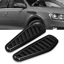 2xUniversal Motorhaube Lufthutze Lufteinlass Luftstrom Auslass Abdeckung Schwarz