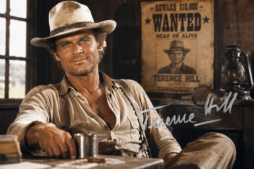 Terence hill autogramm - hill,,